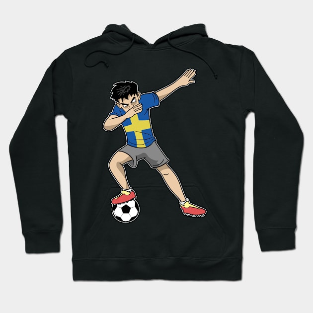 Soccer Sweden Soccer Player Boys Hoodie by ModernMode